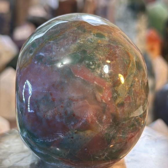 🎄SALE🎄Ocean Jasper Crystal Skull Carving! - Picture 5 of 9